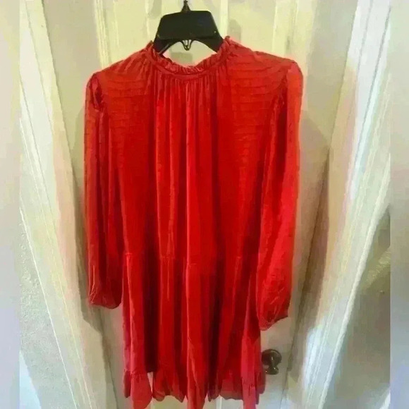 Universal Threads red dress with high neck. Size Small. Worn one time. - Picture 5 of 7